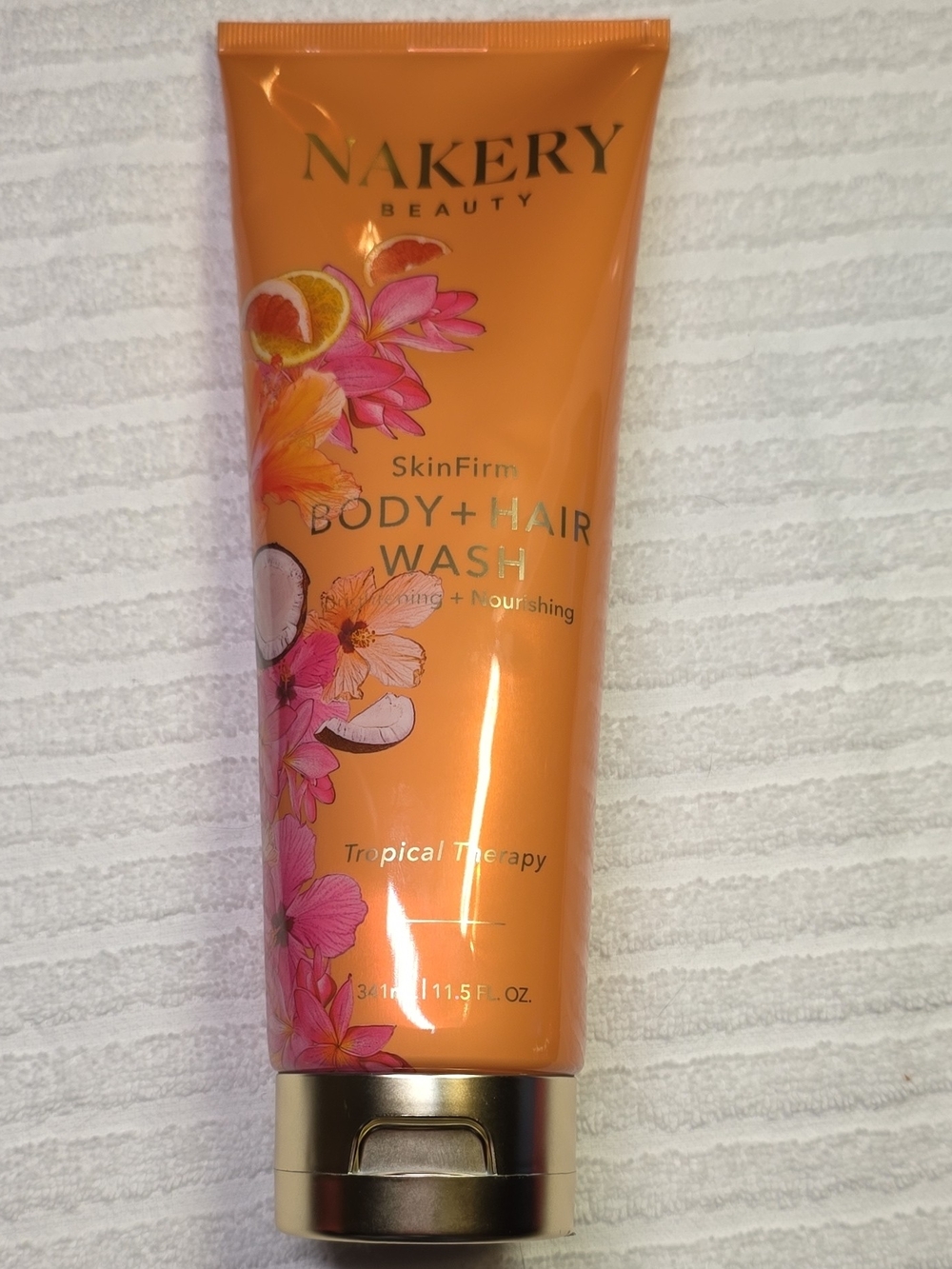 Nakery Beauty SkinFirm Body + Hair Wash in Orange - Tropical Therapy